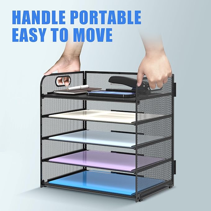 Supeasy 2 Pack 5-Tier Desk Organizer - Image 5