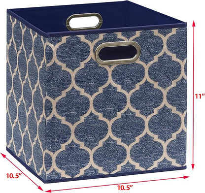 Simple Houseware 11-Inch Collapsible Fabric Cube Storage Bin - Image 5