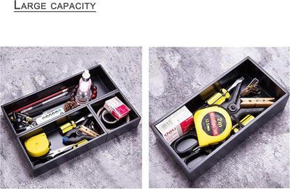Bamboo Organizer Box for Accessories Cosmetic Small Square Drawer Organizer - Image 6