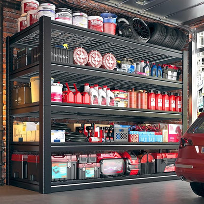 55.1" W Metal Shelving 5 Tier Garage Shelving 3050LBS Storage Shelves - Image 4
