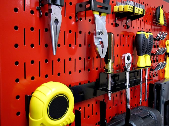 Wall Control Pegboard Rack Horizontal Metal Pegboard Garage Tool Storage Pack - Image 6