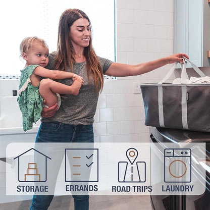 CleverMade Collapsible Laundry Tote - Image 3