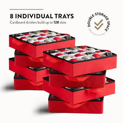 ZOBER Christmas Ornament Storage Box - Image 3