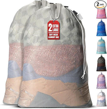 Handy Laundry Mesh Laundry Bags 24 x 36 Inches, Breathable, Machine Washable by Handy+Laundry