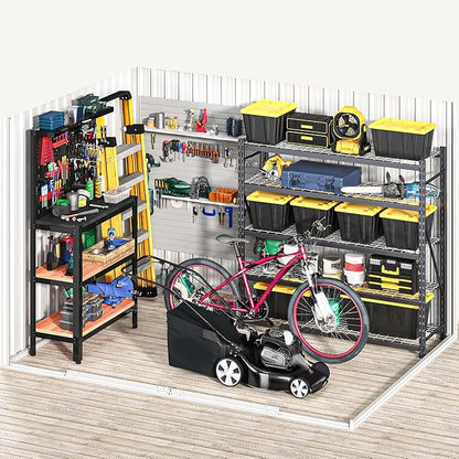 DWVO 7x5FT Outdoor Storage Shelter, Roomy Steel Tool Shed - Image 7