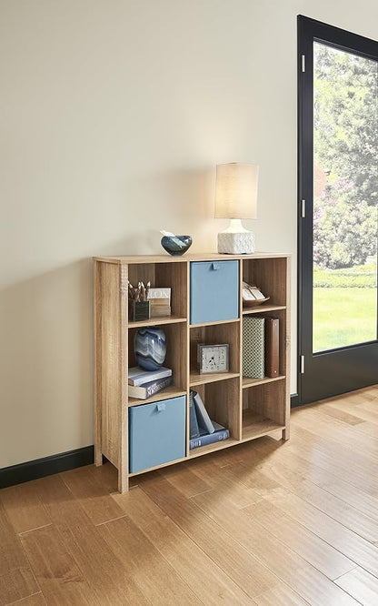 ClosetMaid 9-Cube Premium Adjustable Storage Organizer, Weathered Oak - Image 2