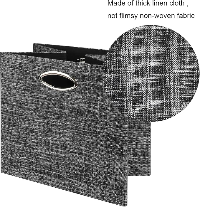Posprica Storage Cubes, 12×12 Storage Bins, Foldable Storage Baskets Fabric - Image 3