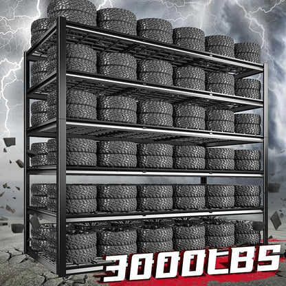 REIBII 60" W Garage Shelving, 3000LBS Storage Shelves, 6 Tier Heavy Duty - Image 4