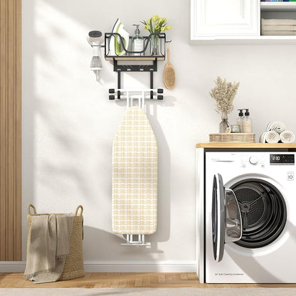 Ironing Board Hanger, CUFURNIX Wall Mount or Over the Door Iron Holder - Image 4