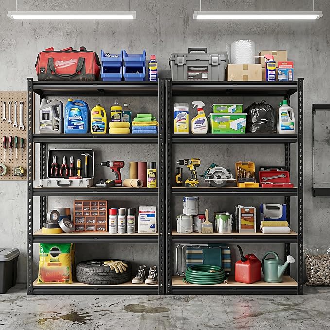 REIBII 2030LBS Storage Shelves 5 Tier Garage Shelving Heavy Duty Metal Shelving - Image 6