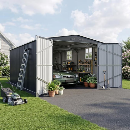 Polar Aurora 12x20 FT Outdoor Storage Shed, Large Garden Shed by PolarAurora