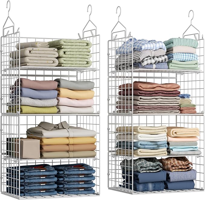 X-cosrack 8-Tier Closet Hanging Organizer Shelf by X-cosrack