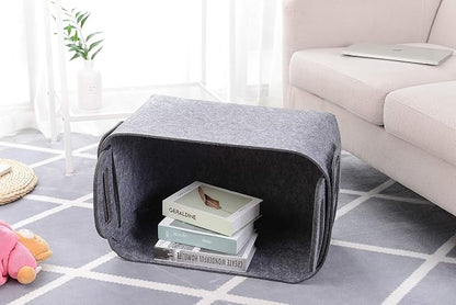Minoisome Storage Basket Felt Storage Bin Collapsible& Convenient Box Organizer - Image 5