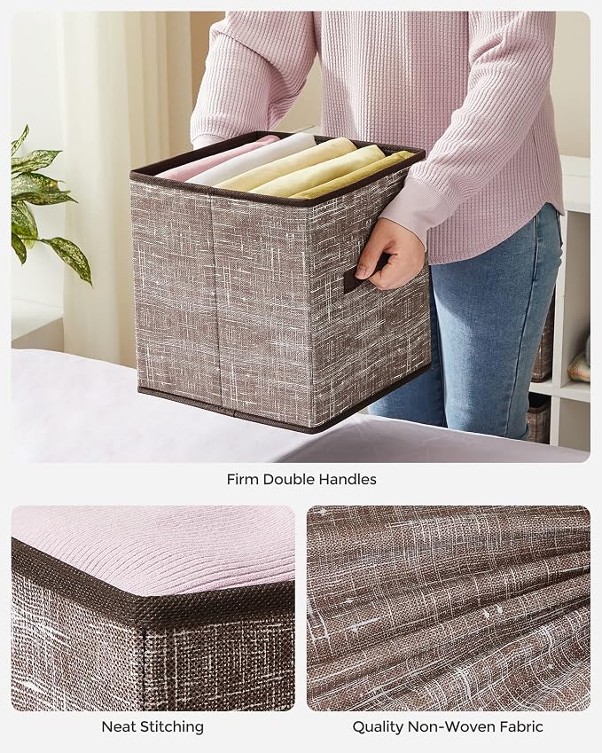 SONGMICS Storage Cubes, 11-Inch Non-Woven Fabric Bins - Image 5