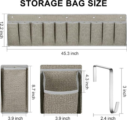 Libeder RV Shoe Organizer, Bedside Hanging Storage Pocket, 2 Pack, Dorm Bed - Image 4