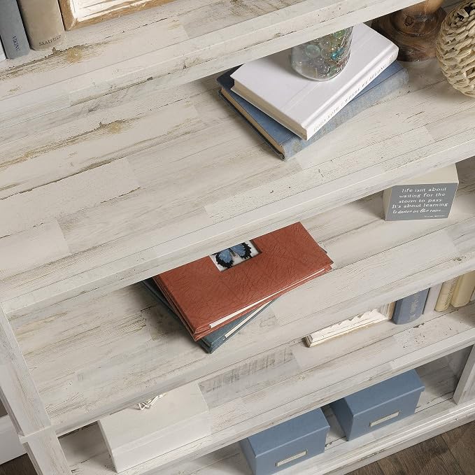 Sauder 5 Tier Book Shelf Wooden Bookcase Multipurpose Bookshelf - Image 8