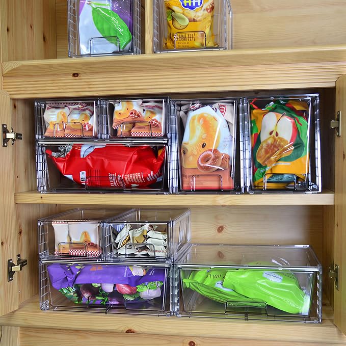 Stackable Storage Drawers, High-strength Clear Plastic Multi-purpose Organizer - Image 9