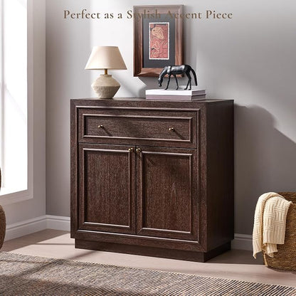 ACCOHOHO Modern Farmhouse Buffet Cabinet, 31.5" Sideboard Credenza, Modular - Image 8