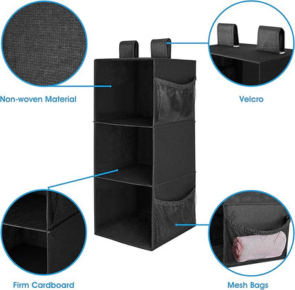 MAX Houser 3-Shelf Hanging Closet Organizer, Hanging Sweater Organizer - Image 4