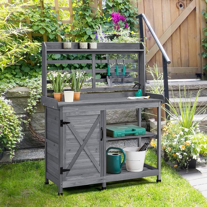 Yaheetech Outdoor Potting Bench - Image 2