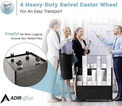 AdirOffice Adir Blue Print Storage Organizer - Image 4