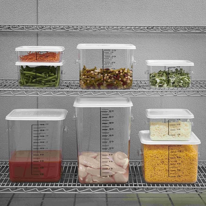 Rubbermaid Commercial Products, Space Saving Square Food Storage Container - Image 7