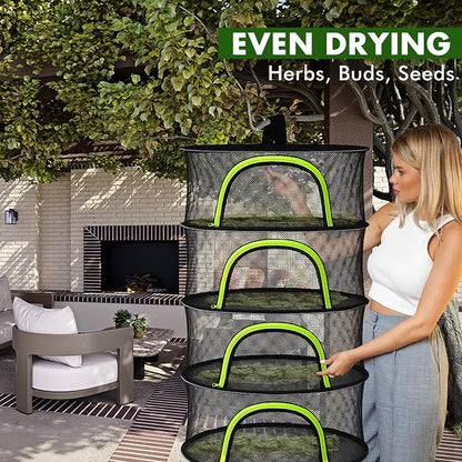 Herb Drying Rack Hanging Mesh 4 Layer 24" - Image 7