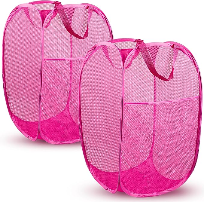 DUCOO Pop Up Laundry Hamper, 70L Collapsible Mesh Laundry Basket by Unknown
