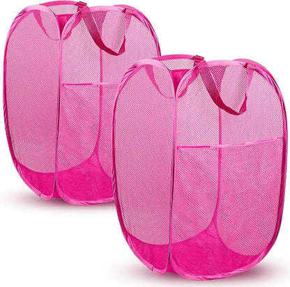 DUCOO Pop Up Laundry Hamper, 70L Collapsible Mesh Laundry Basket by Unknown