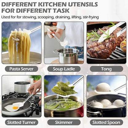 HaWare 29 PCS Silicone Cooking Utensils Set, Heat Resistant Kitchen Utensils Set - Image 5