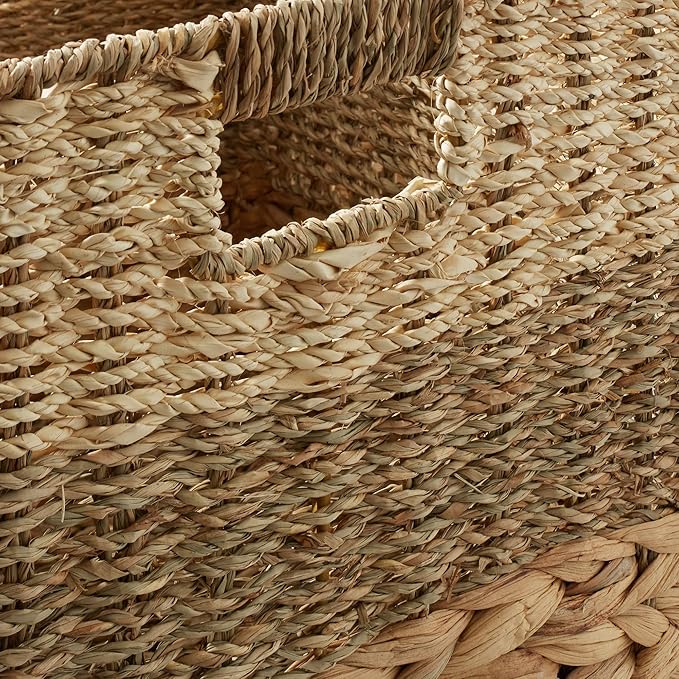 Casafield 13" x 13" Mixed Weave Storage Baskets, Natural - Image 5