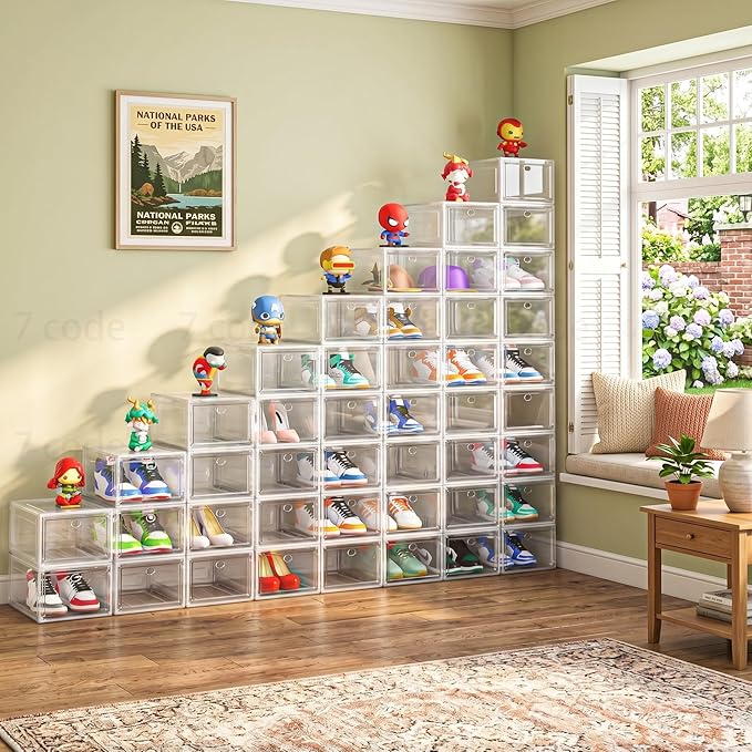 7 code Shoe Organizer, Collapsible Closet Storage Rack - Image 2