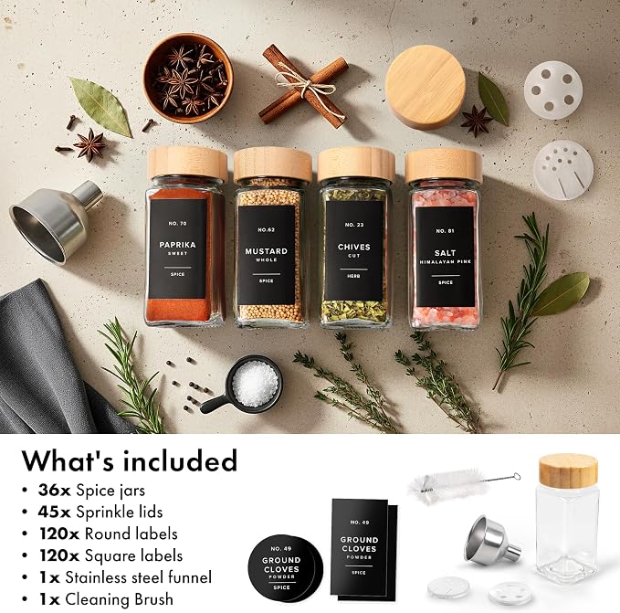 EDELHAUS® Square Spice Jars - Image 8