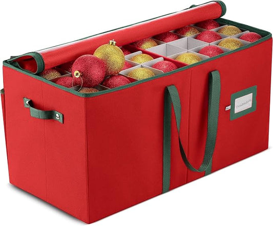 ZOBER Large Christmas Ornament Storage Box by ZOBER