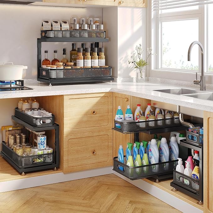 2-Pack 18.5 IN Depth Under Sink Organizer - Image 8