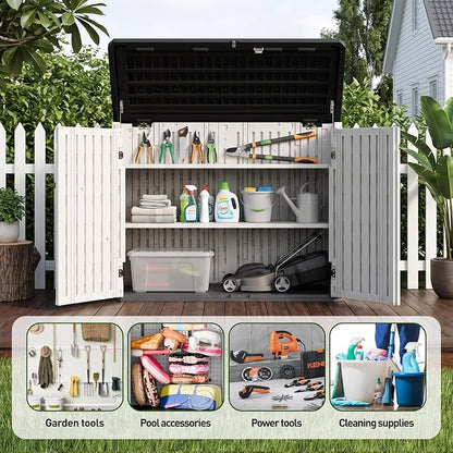 31 Cu.Ft Resin Outdoor Storage Cabinet - Image 4