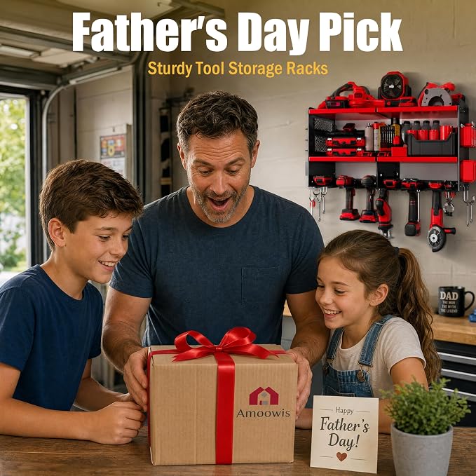 Spampur Fathers Day Gift – Power Tool Organizer Wall Mount - Image 8