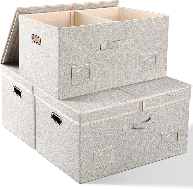 75 Quarts Extra Large Decorative Storage Bins by GraciadecoStorage