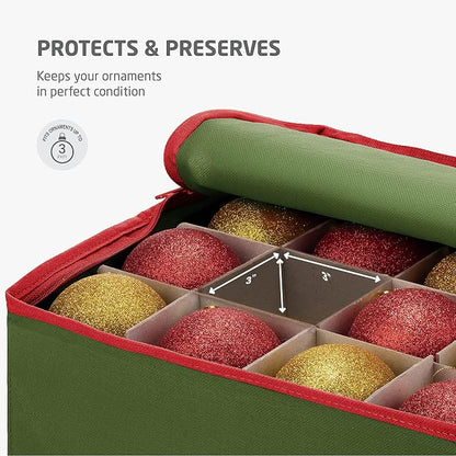 ZOBER Large Christmas Ornament Storage Box - Image 8