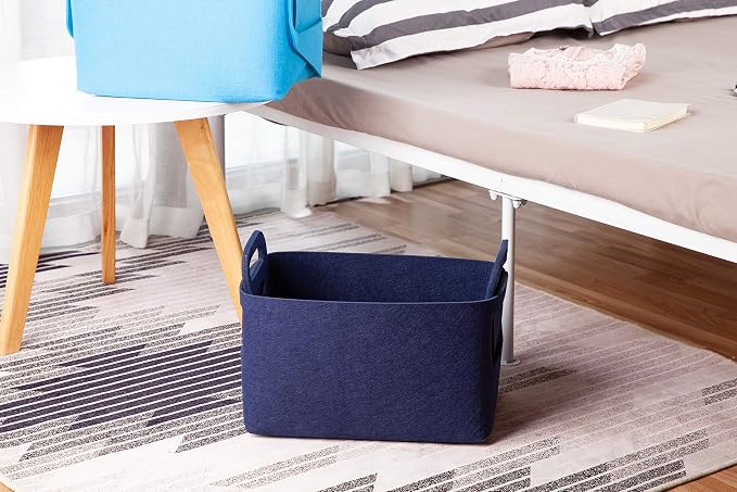 Minoisome Storage Basket Felt Storage Bin Collapsible& Convenient Box Organizer - Image 4