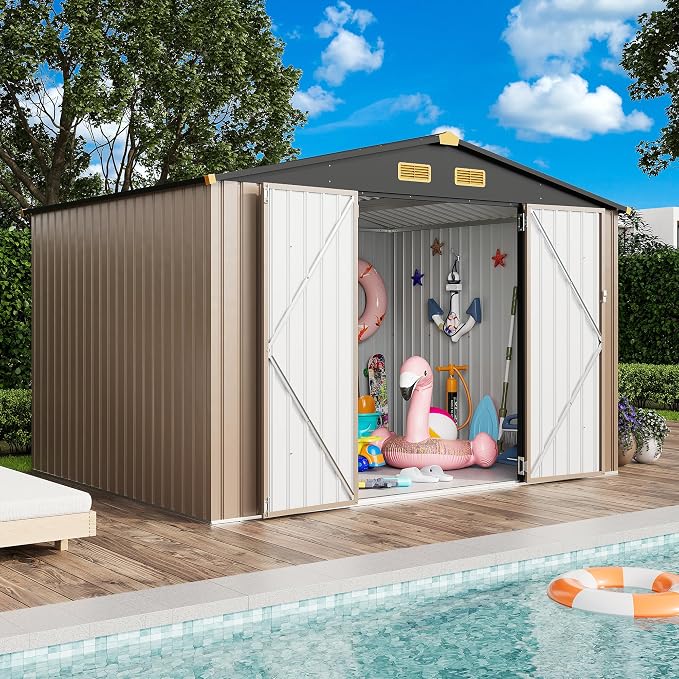 IRONCK 9.7x7.7FT Outdoor Storage Shed - Image 2