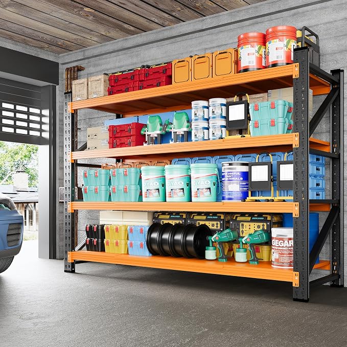 60" Wide Storage Shelves, 5000LBS Garage Shelving Heavy Duty, Standing Shelf - Image 2