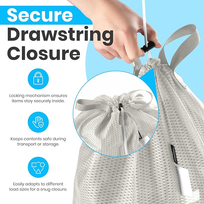 Handy Laundry Mesh Laundry Bags 24 x 36 Inches, Breathable, Machine Washable - Image 3