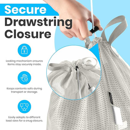 Handy Laundry Mesh Laundry Bags 24 x 36 Inches, Breathable, Machine Washable - Image 3