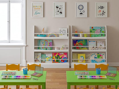 UTEX Kids Bookshelf, 3 Tiers Book Shelf and Storage - Image 6