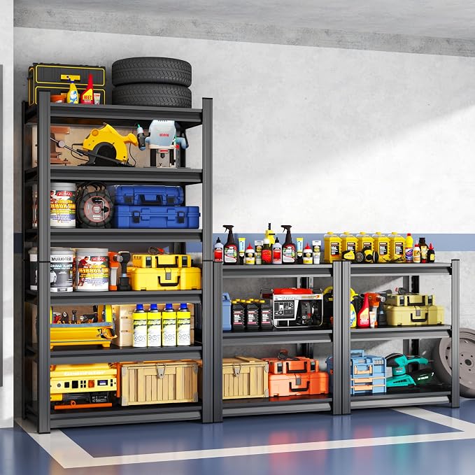 Storage Shelves, Garage Metal Shelving Unit 35"W x 18"D x 82"H, 6-Tier - Image 2
