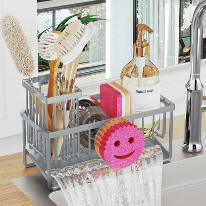 Sponge Holder for Kitchen Sink, Smiley Face Sink Caddy by Unknown