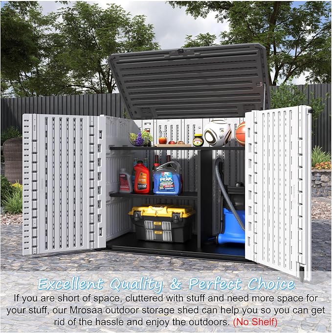 Sheds & Outdoor Storage, 34 Cu.ft Horizontal Storage Sheds Outdoor - Image 2