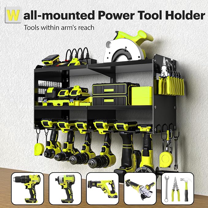 Spampur Fathers Day Gift, Power Tool Organizer Wall Mount - Image 3