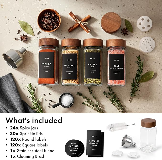 EDELHAUS® Square Spice Jars - Image 8